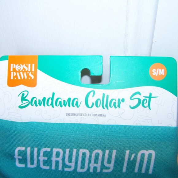 Posh Paws NWT Bandana Collar Set Sz S/M - Picture 3 of 6